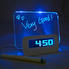 Fluorescent Writing Board with LED Clock & USB Hub